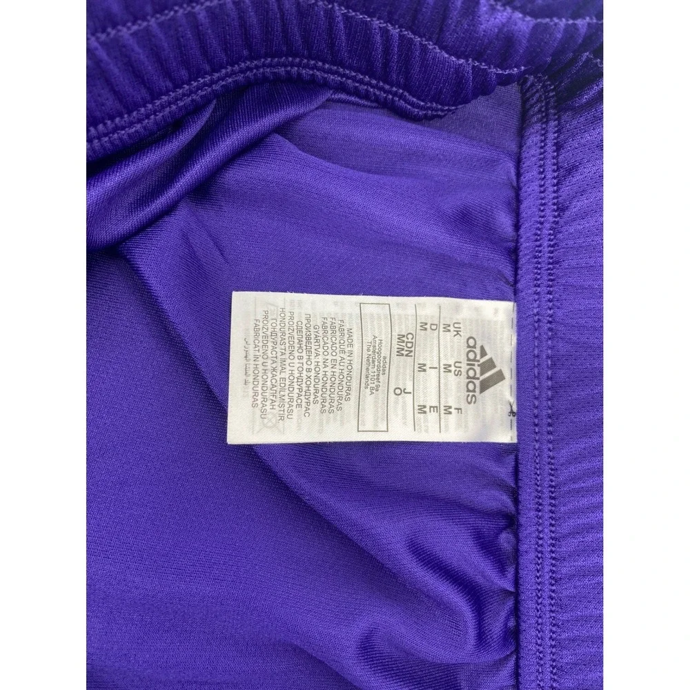 Adidas CHCA Baseball Shorts Mens Medium Purple 3-Stripe Athletic Training Gym